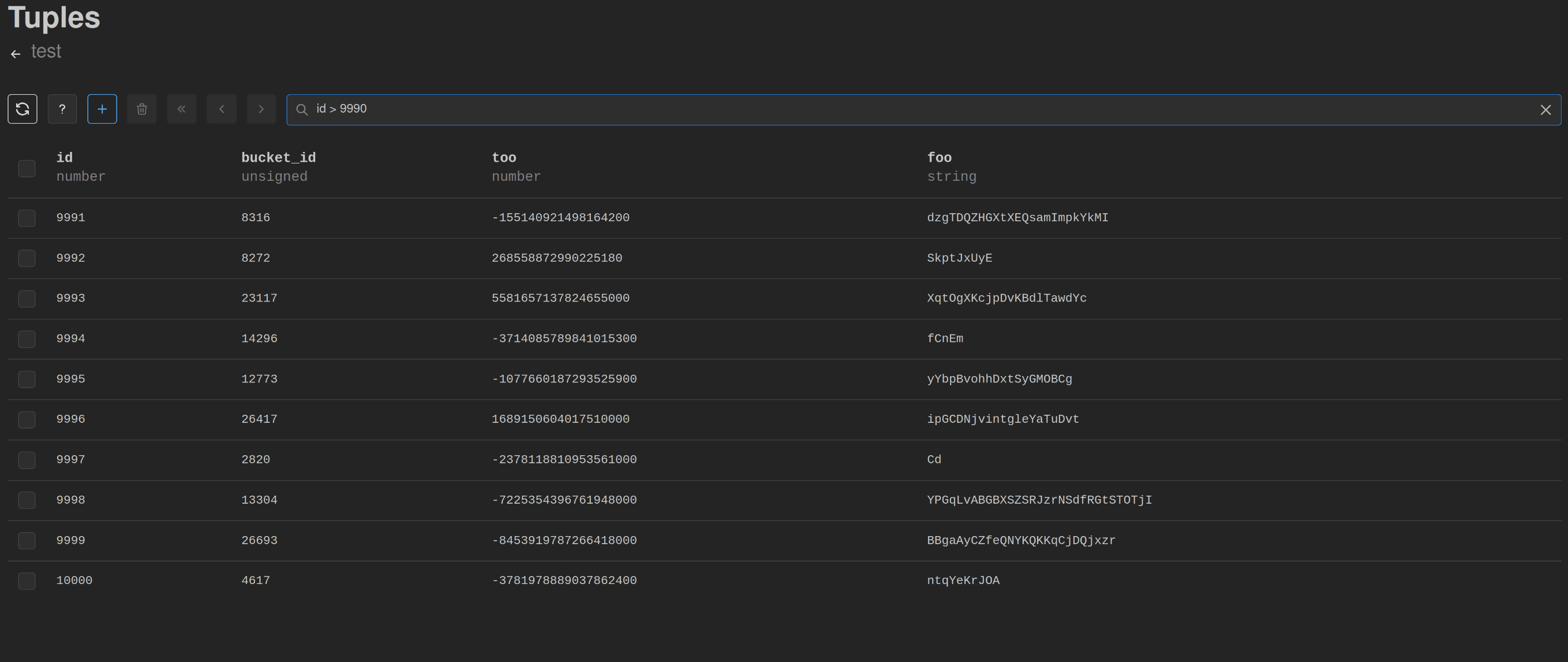 TCM Tuples page