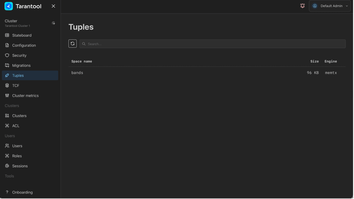 TCM tuples page