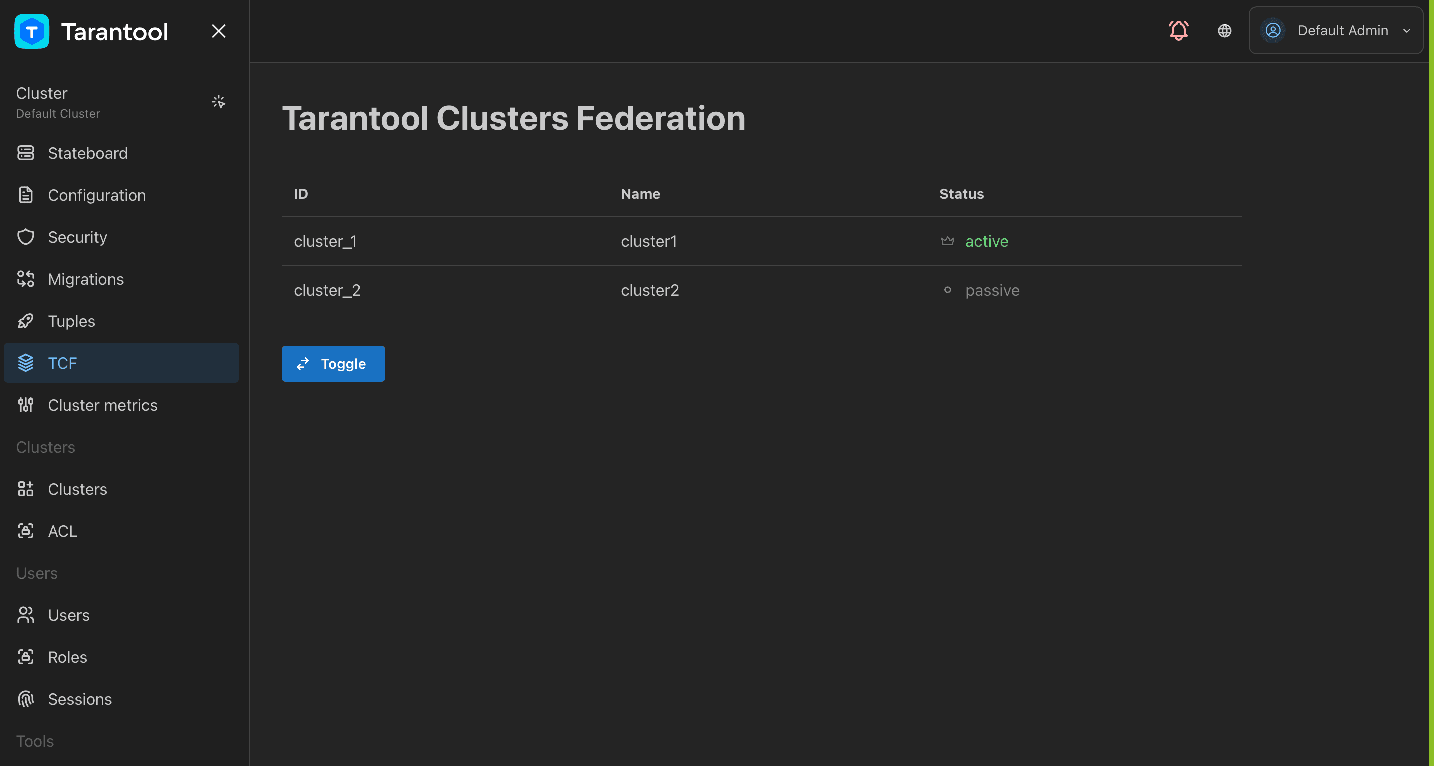 Tarantool DataBase 2.1.0
